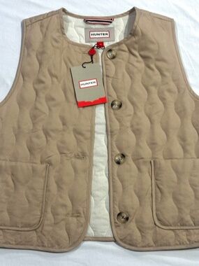 Hunter Women’s Quilted Button Down Vest - Size S/P